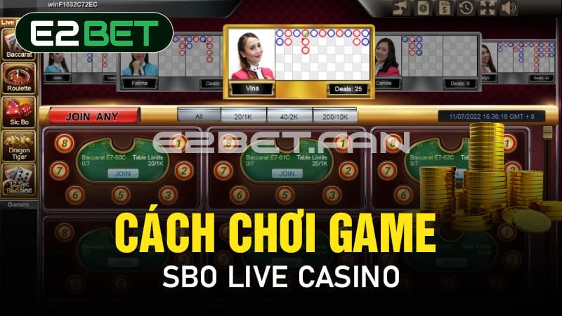 Cách chơi game SBO Live Casino